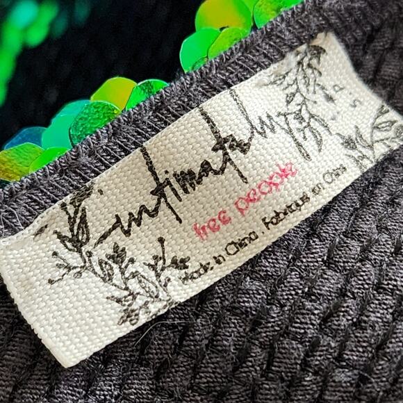 Free People Reversible Sequin Two Toned Prism Sparkle Mini Dress - Picture 5 of 8